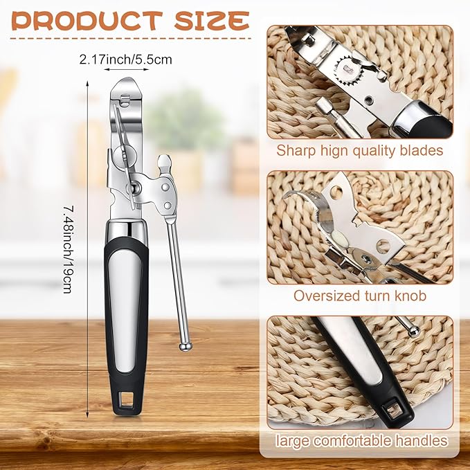 Gisafai 20 Pcs Can Opener Manual Bulk Smooth Edge
