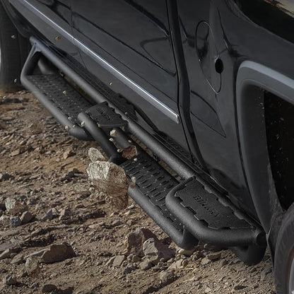 BINARY STAR Running Boards Compatible with 2019-2026 Dodge Ram 1500 Quad Cab(Excl. Classic Ram 2500 3500), 4-Steps Design Running Boards, Carbon Steel Side Step Bars Nerf Bars