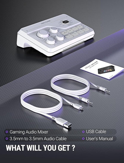 FIFINE Audio Mixer for Gaming
