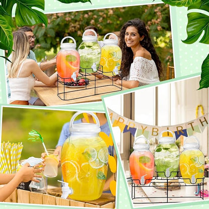 Tanlade 3 Pcs Plastic Drink Dispenser