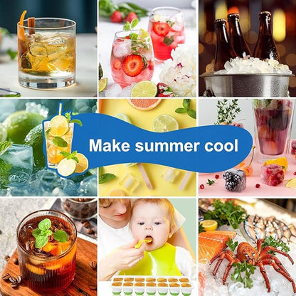 Ice Cube Tray, Ice Cube Trays for Freezer 5 Pack