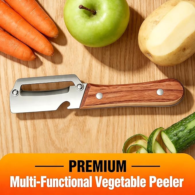 Vegetable Peeler 2 Pack, Carrot & Papaya