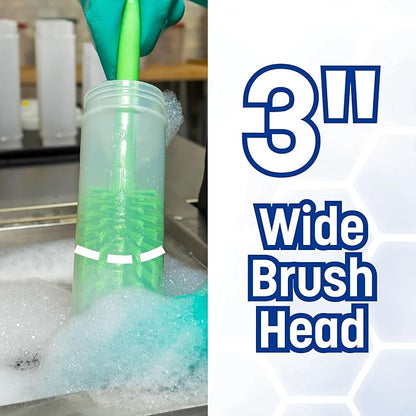 SPARTA Scrub Brush Bottle Brush, Dishwasher Safe Brush