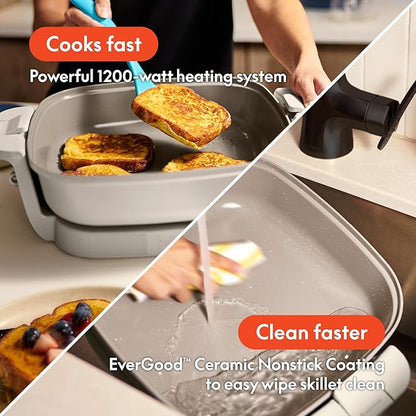 bella Make & Take Electric Skillet, Fits-anywhere™ kitchenware, EverGood™