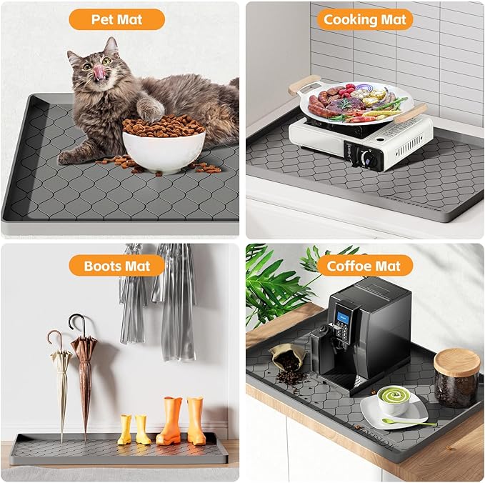 Winisok Silicone Under Sink Mat 40" x 22", Kitchen Essentials and Gadgets