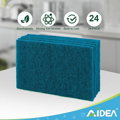AIDEA Non-Scratch Scouring Pads, Dish Scrubber Pads