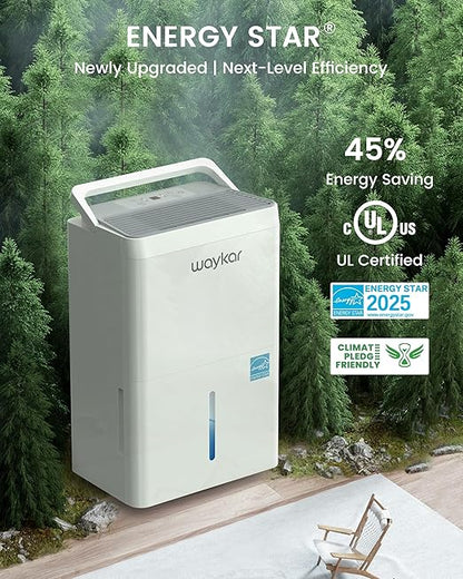 Waykar 5000 Sq.Ft 2025 Energy Star Dehumidifier
