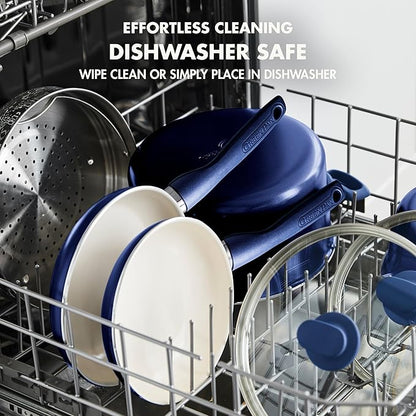 GreenPan Rio Healthy Ceramic Nonstick 8" Frying Pan Skillet and Silicone