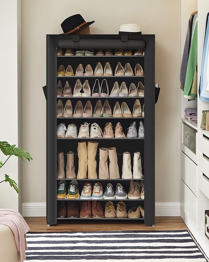 SONGMICS 10-Tier Shoe Rack, Shoe Storage Cabinet