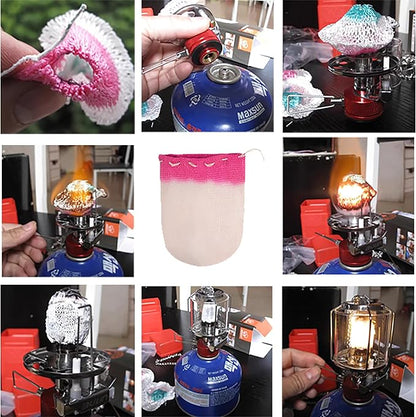 Propane Lantern Mantles 10 PCS U Shape Mantles for Gas Lamp Oil Gas Lantern Covers for Outdoor Camping & Emergency Lighting | Long-Lasting, Bright Light Output