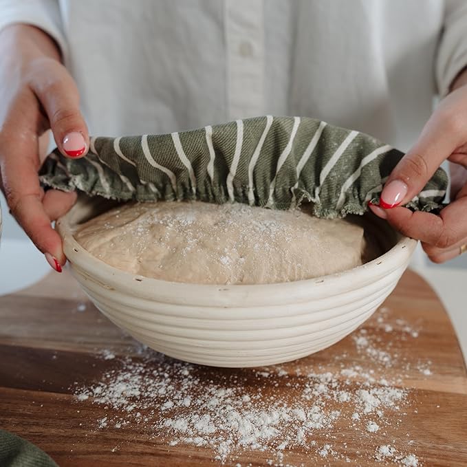 Beautiful Linen Cotton Blend Bowl Covers