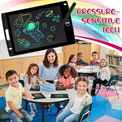 Zhehao 20 Pack LCD Writing Board for Kids, 8.5 Inches Doodle Reusable Screen Drawing Pad Erasable Painting Pads Educational Toy for 3-8 Years(Black)