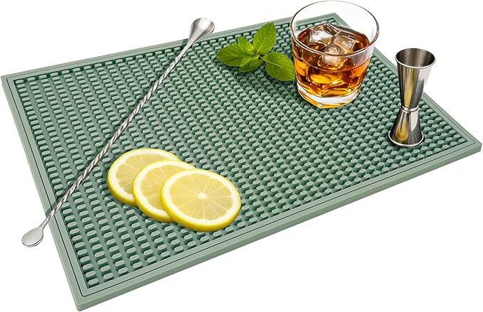 ZJWZLG Bar Mat - Premium 18"X12" Rubber Bar Mats