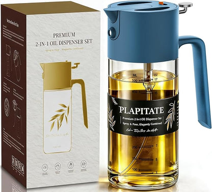 PLAPITATE 17oz/500ml Premium Olive Oil Sprayer