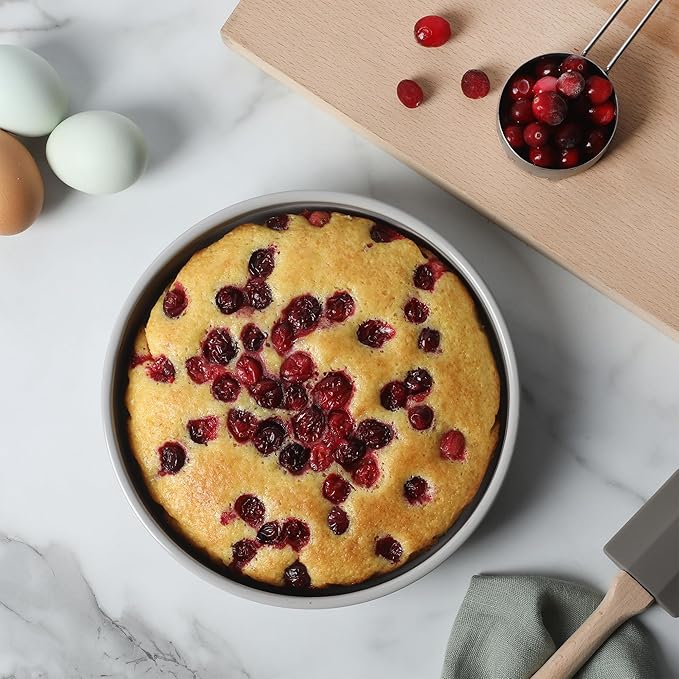 Martha Stewart Gallen 8 Inch Round Nonstick Carbon Steel Cake/Bake Pan