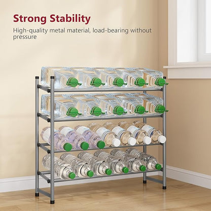Tajsoon Expandable Shoe Rack for Closet 4 Tier, 29“-41“Adjustable & Stackable