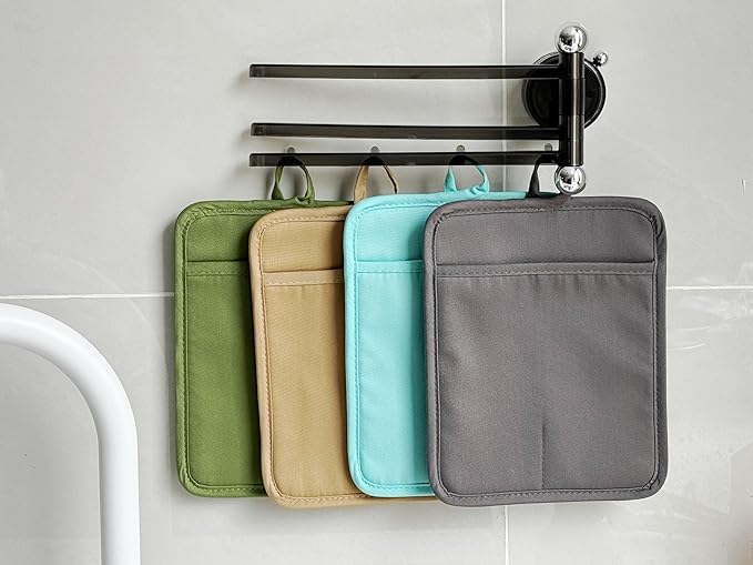 Oven Pot Holder with Pocket Cotton Heat Resistant Coaster Potholder Kitchen Hot
