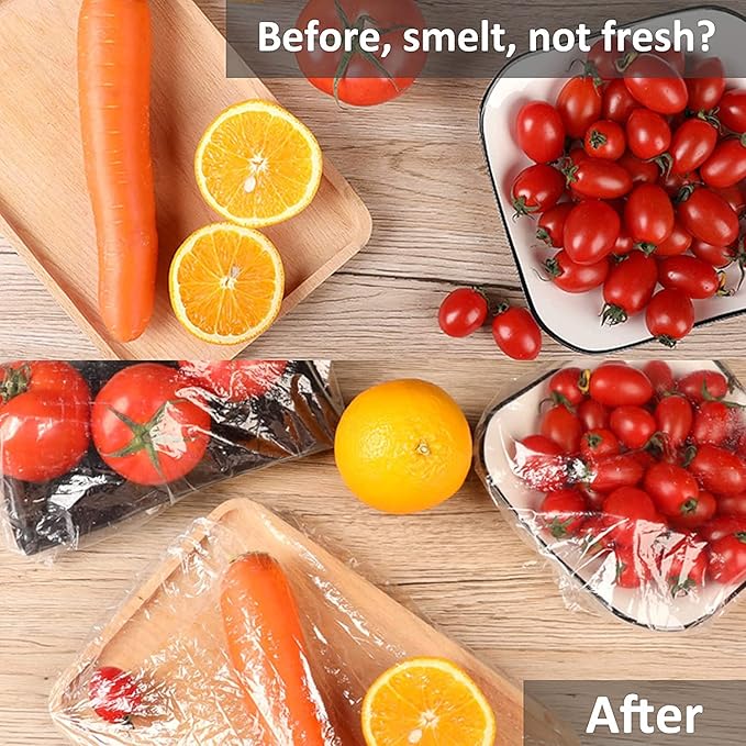 Fresh Keeping Bags, Plastic Sealing Bags Food Cover, Universal Kitchen Wrap