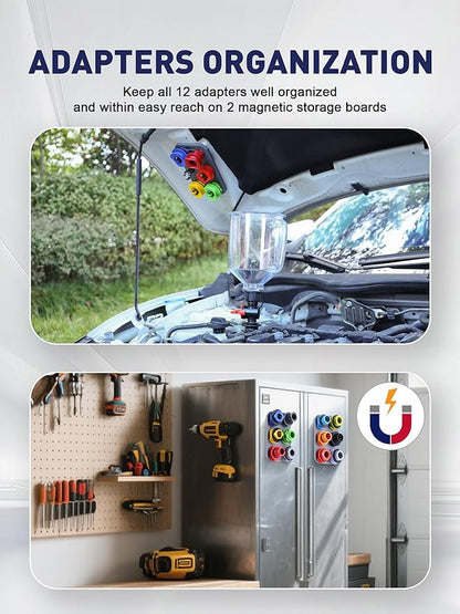 SMART JERRY - Spill-Proof Engine Oil Funnel Kit｜Oil Change Funnel w/ 12