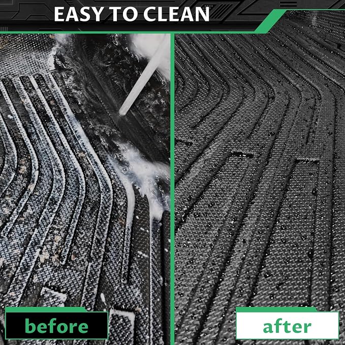 Floor Mats for Chevy Malibu 2013 2014 2015, Also for 2016 Chevrolet Malibu Limited, Custom Fit 1st & 2nd Row Mats & Cargo Liner, Waterproof Anti-Slip, TPE Floor Mats for 8th gen Malibu LS LT LTZ Eco