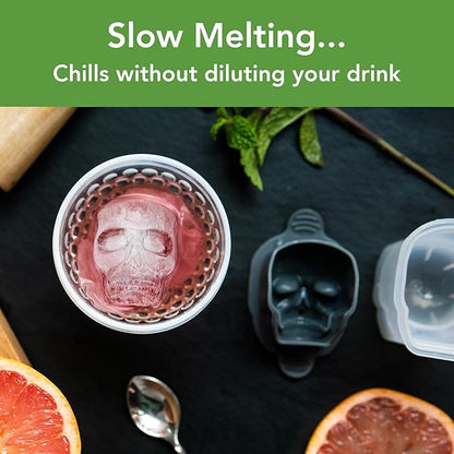 Tovolo Skull Ice Cube Mold Pack of 2 Craft Ice Molds