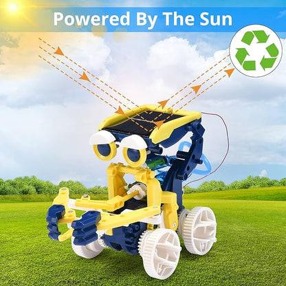STEM Projects 11-in-1 Solar Robot Toy for Kids Ages 8-12, Science Kits Educational Robotics to Build, Christmas Birthday Gifts for 8 9 10 11 12 13 14 Year Old Boys Girls Teens.