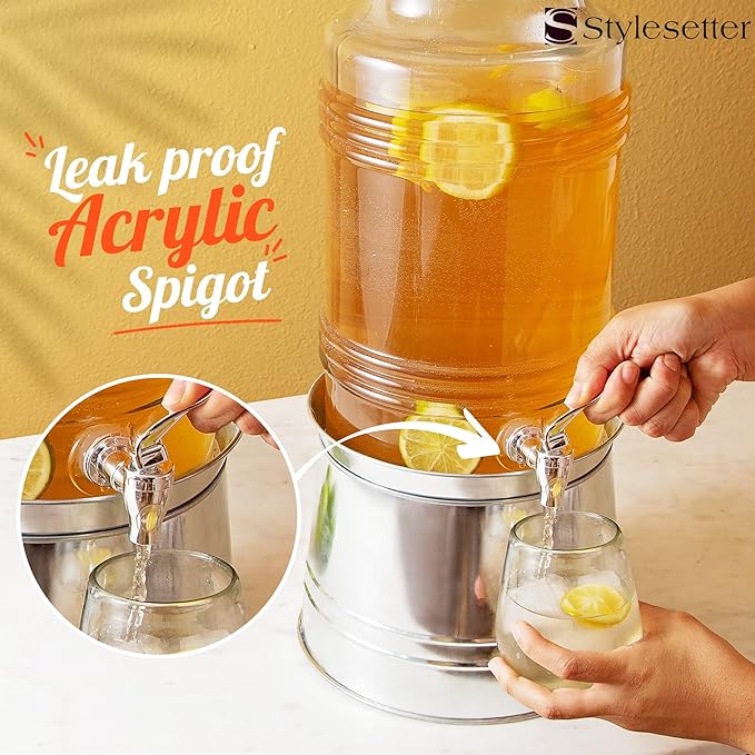 Style Setter Glass Drink Dispenser