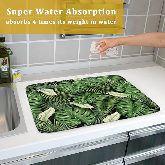 Giwawa Tropical Palm Leaf Dish Drying Mat
