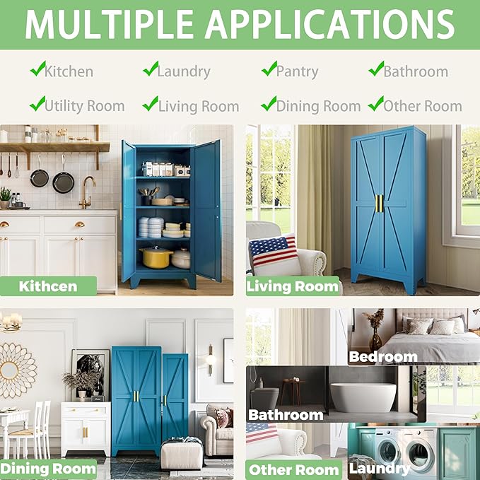 COFaR Home Farmhouse Storage Cabinet