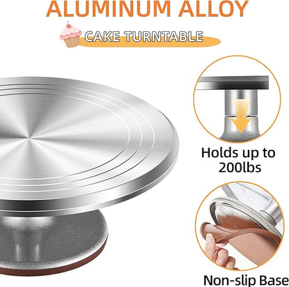 12-Inch Aluminum Alloy Cake Turntable