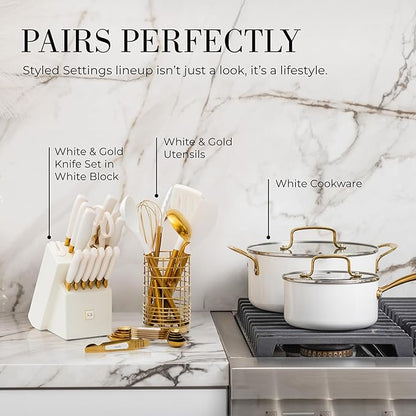 White and Gold Measuring Spoons