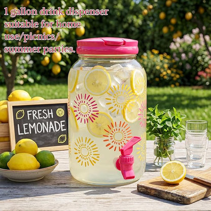 Havawish 2 Pcs 1 Gallon Plastic Beverage Dispenser