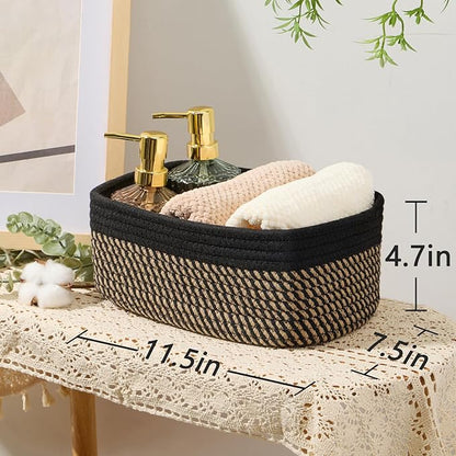MiniArk Small Storage Baskets for Organizing | Closet Organizer Bins | Shelf