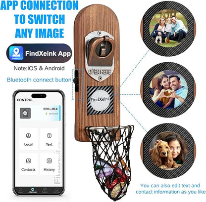 Beer Bottle Openers with DIY Ink Screen, Traceless Bottle Opener Wall Mounted