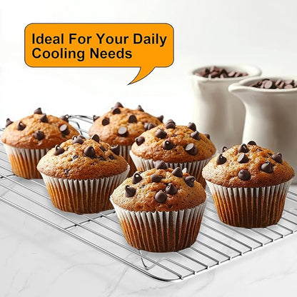 TeamFar Cooling Rack, 11.7” x 9” Stainless Steel Wire Baking Rack