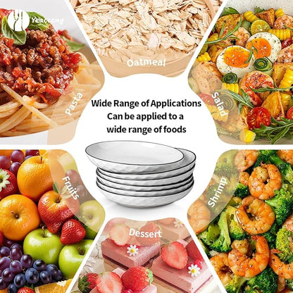 Yeacccng Pasta Bowls Set of 6, White Cereal Bowls Set of 6, 24oz Ceramic Salad Bowls, Lead-Free, 8 Inch White Serving Bowl for Pasta, Salad, Oatmeal, Fruit, Chicken, Dishwasher & Microwave Safe
