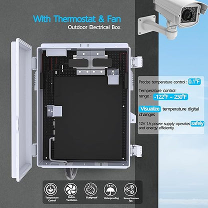 Outdoor Electrical Box, Waterproof Electrical Junction Box IP65 ABS Plastic