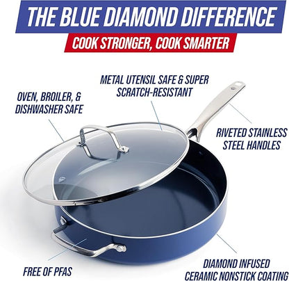 Blue Diamond 5QT Saute Pan