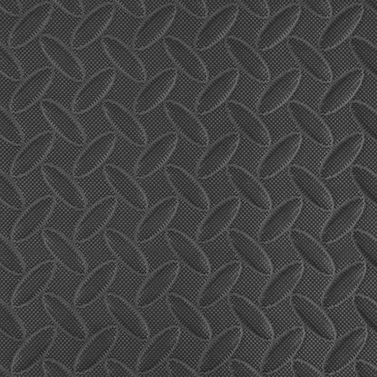 IncStores 1/2 Inch Thick Diamond Soft Foam Flooring Tiles | High-Density Interlocking Foam Tiles for Rugged Style in Your Home Gym, Playroom, and More | Black, 16 Tiles