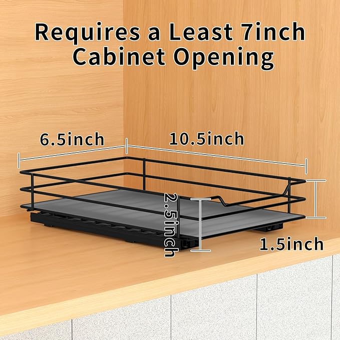 BOIVSHI Pull Out Spice Rack Organizer