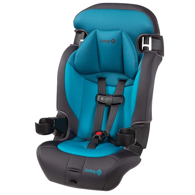 Safety 1st Grand 2-in-1 Booster Car Seat, Converts from High Back to Belt-Positioning Booster, High Back Seat for Kids 40-65, and Belt-Positioning 40-100 Pounds, Capri Teal