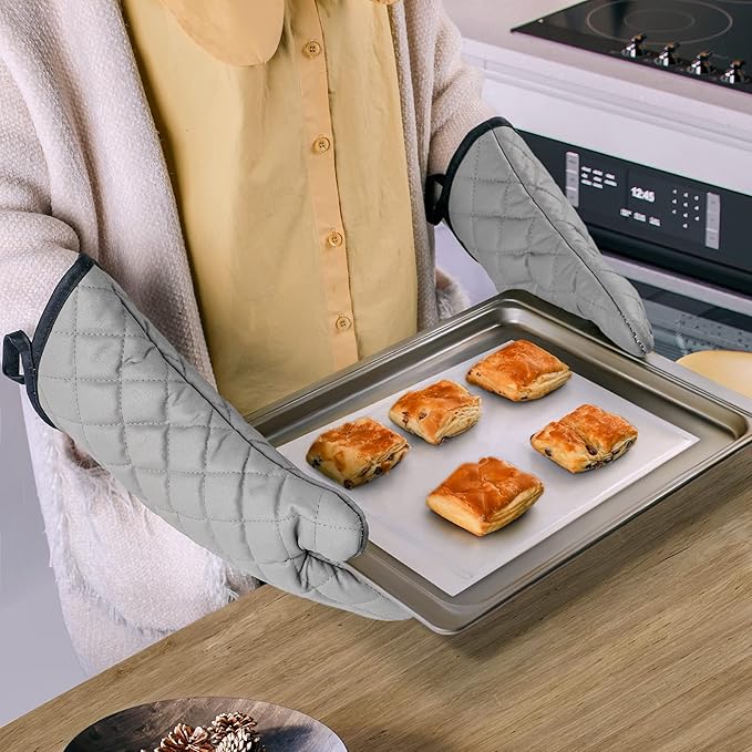 ARCLIBER Oven Mitts 1 Pair of Terry Cloth Lining