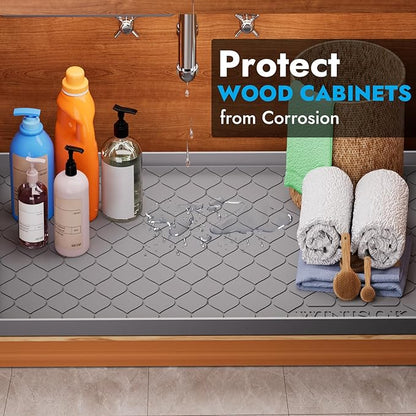 Winisok Silicone Under Sink Mat 40" x 22", Kitchen Essentials and Gadgets