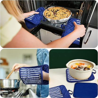 Alselo Silicone Pot Holders Set of 3 Heat Resistant & Non Slip Potholders