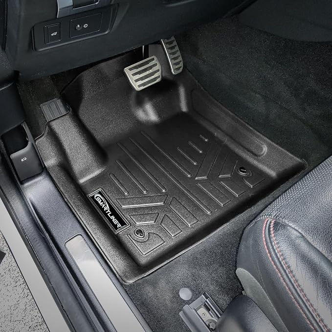 SMARTLINER All Weather Protection Custom Fit 2 Row Floor Mat Liner Set Compatible with 2020-2025 Land Rover Discovery Sport