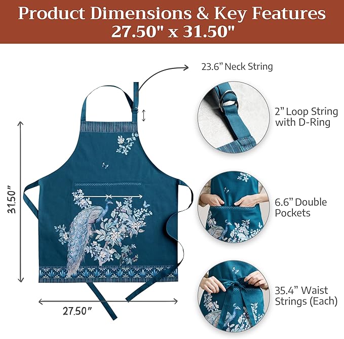 Maison d' Hermine 100% Cotton Apron