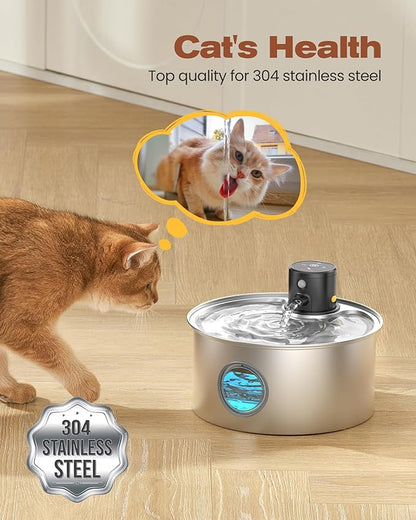 Cat Water Fountain Battery Powered: Cordless Cat Fountain Wireless