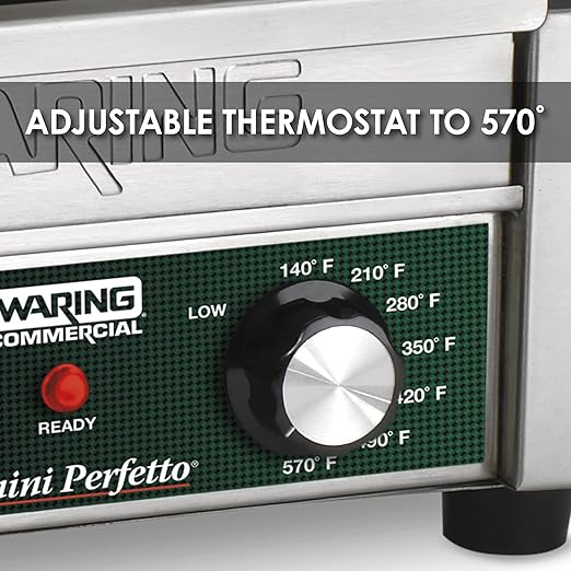 Waring Commercial WPG150 Compact Italian-Style Panini Grill