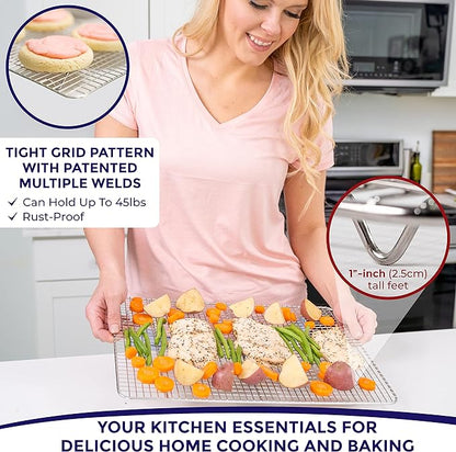 KITCHENATICS 100% Stainless Steel Cooling Racks