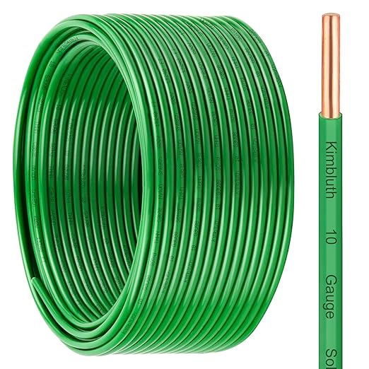 THHN Wire 10 Gauge 100 FT OFC Electrical Wire, 10 AWG Solid Copper Wire Rated